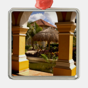 Mexiko, Mayan Riviera, arkitektur på Iberostar Julgransprydnad Metall