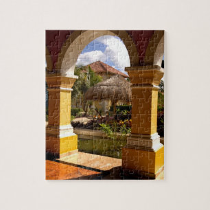 Mexiko, Mayan Riviera, arkitektur på Iberostar Pussel
