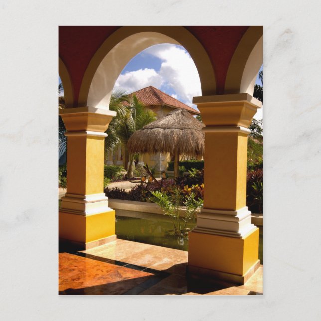 Mexiko, Mayan Riviera, arkitektur vid Iberostar Vykort (Framsida)