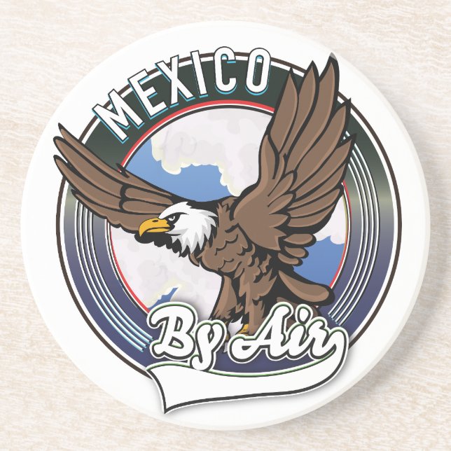 Mexiko med flygresor patch. underlägg (Framsidan)