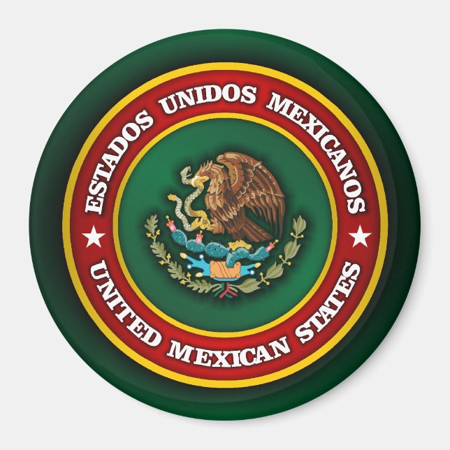 Mexiko Medallion Magnet (Framsidan)