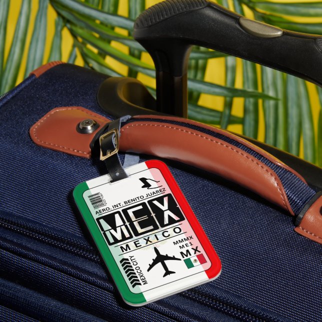 Mexiko MEX Luggage Tag Bagagebricka (Framsida Insitu 1)