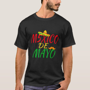 Mexiko Mexikansk 5 De Mayo Taco Sombrero Mustache T Shirt