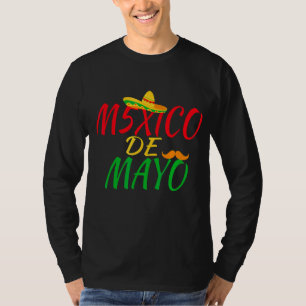 Mexiko Mexikansk 5 De Mayo Taco Sombrero Mustache T Shirt