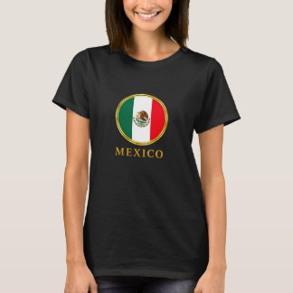 Mexiko - Mexikansk Flagga T Shirt