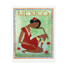 Mexiko, mexikansk traditionell konst, röd klänning