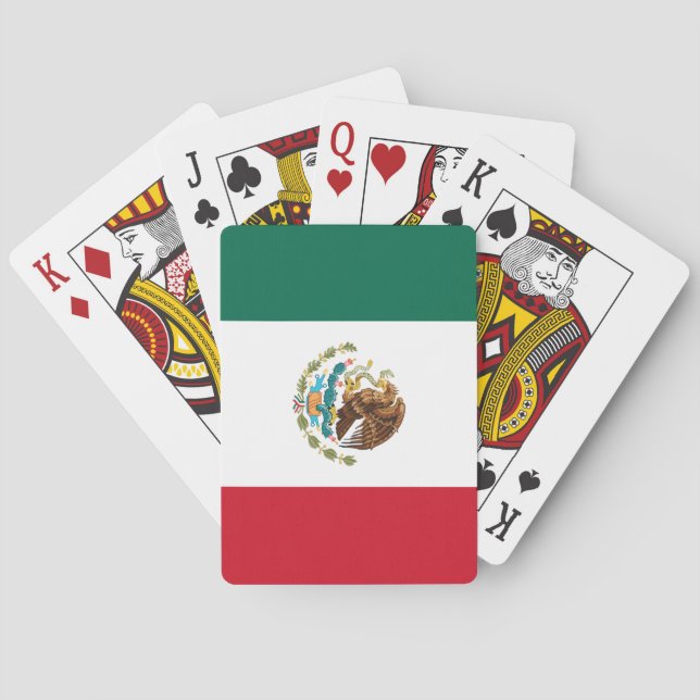 Mexiko (mexikanska Flagga) Casinokort (Baksidan)