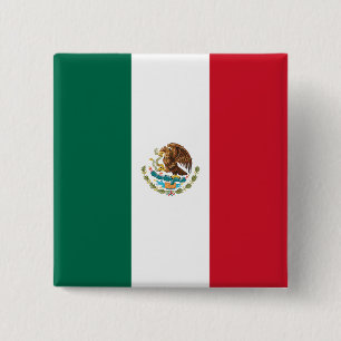 Mexiko (mexikanska Flagga) Knapp