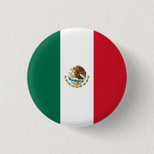Mexiko (mexikanska Flagga) Knapp