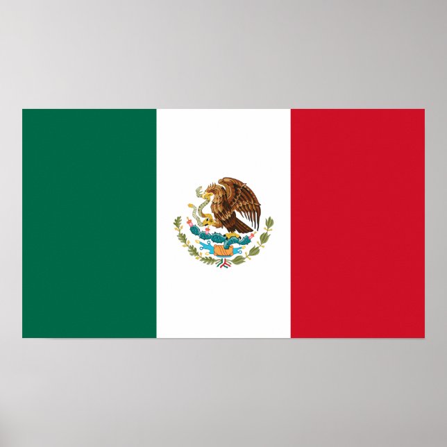 Mexiko - Mexikanska Flagga Poster (Framsidan)
