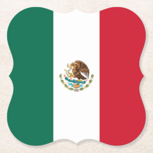 Mexiko (mexikanska Flagga) Underlägg Papper