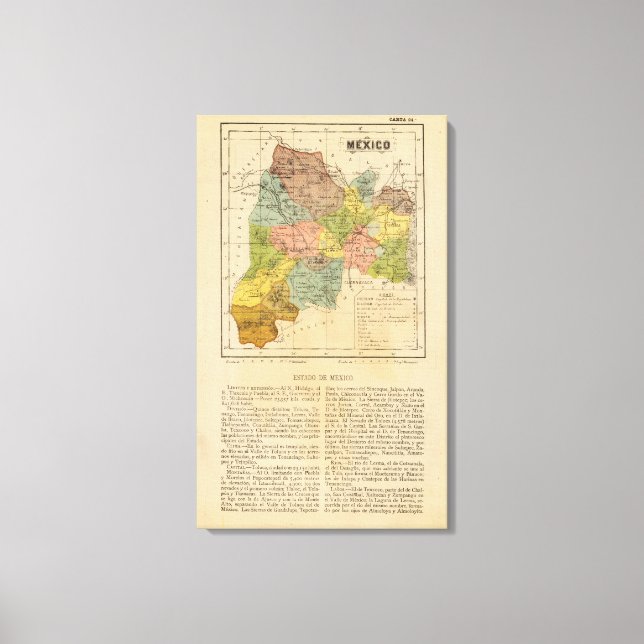 Mexiko, Mexiko Canvastryck (Framsida)