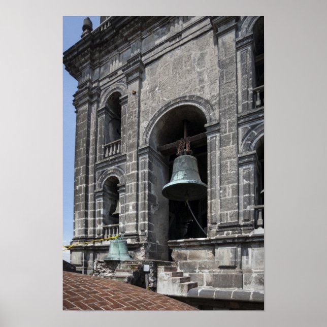 Mexiko, Mexiko City, Zocalo. Bell Torn Poster (Framsidan)