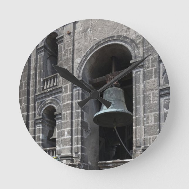 Mexiko, Mexiko City, Zocalo. Bell Torn Rund Klocka (Framsida)