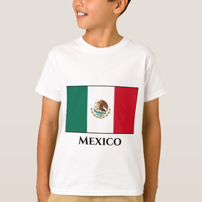 Mexiko (Mexiko), Flagga T Shirt (Framsida)