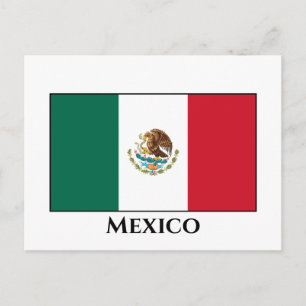 Mexiko (Mexiko) Flagga Vykort