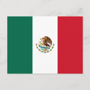 Mexiko - Mexikos flagga Vykort