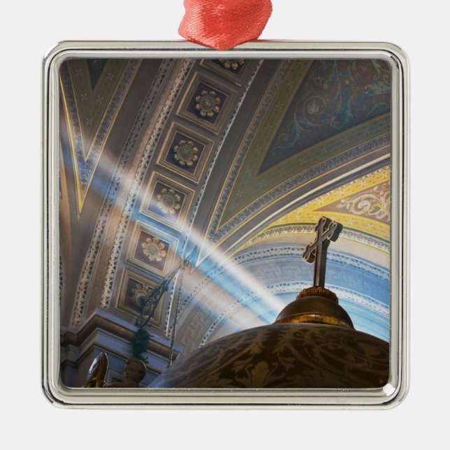 Mexiko, Morelia. Sols penetrat insida Julgransprydnad Metall (Framsidan)