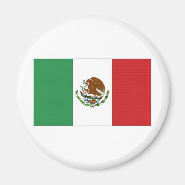 Mexiko National Flagga Magnet (Framsidan)