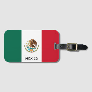 Mexiko National Flagga Patriotic Bagagebricka