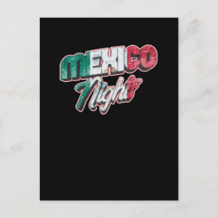 Mexiko Nights Mexikanska Pridet Vykort