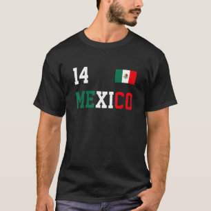 Mexiko Nummer fjorton mexikanska fotbollsmatcher T Shirt