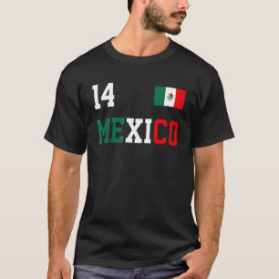Mexiko Nummer fjorton mexikanska fotbollsmatcher T Shirt