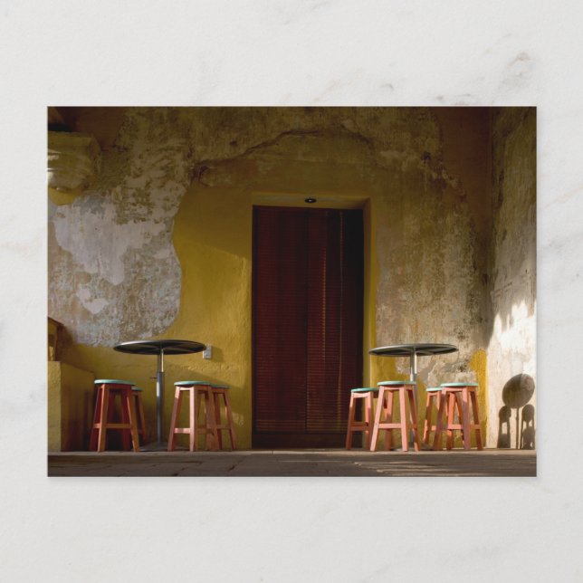 Mexiko, Oaxaca, Aeftermiddag sol ljus balkony av Vykort (Framsida)