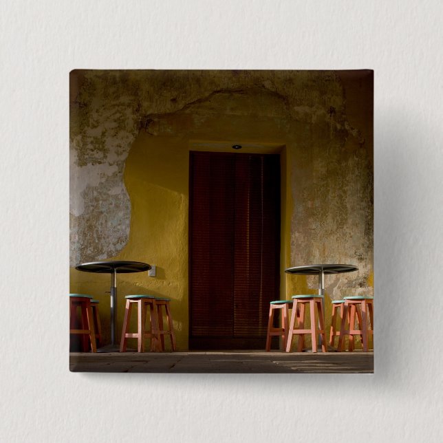 Mexiko, Oaxaca, Eftermiddagssol lyser balkong på Knapp (Framsida)