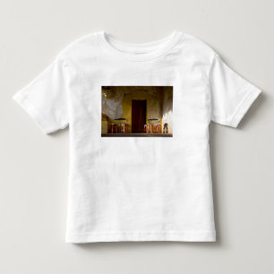 Mexiko, Oaxaca, Eftermiddagssol lyser balkong på T-shirt