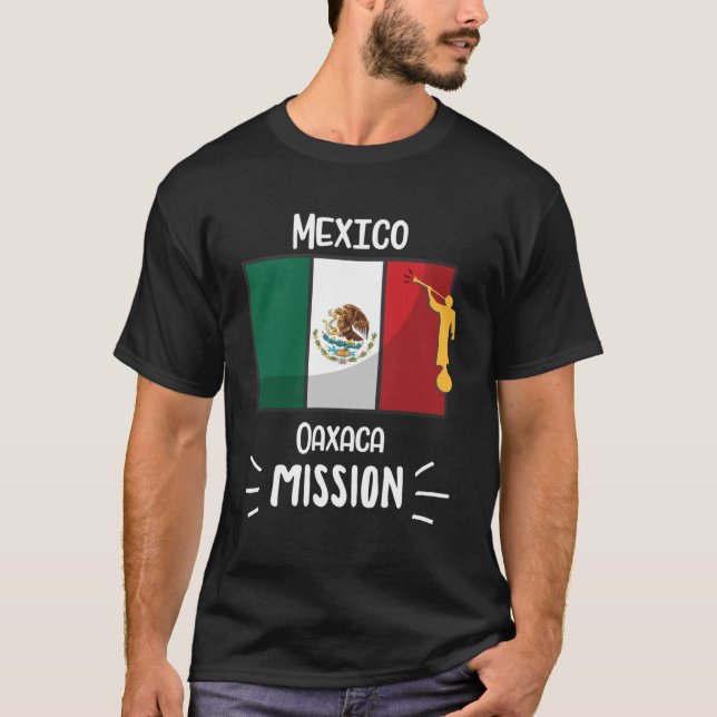 Mexiko Oaxaca Mormon LDS Uppdrag missionär T Shirt (Framsida)