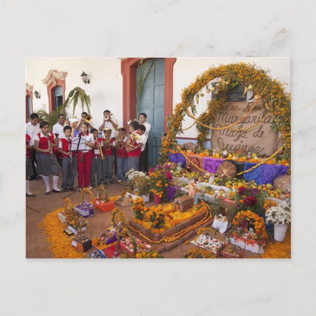 Mexiko, Oaxaca-provinsen, Ocotlan, studenter i Vykort (Framsida)
