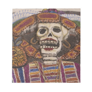 Mexiko, Oaxaca. Sandsandduk (tapete de arena) Anteckningsblock