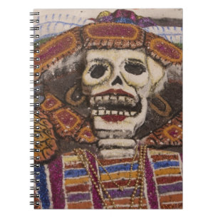 Mexiko, Oaxaca. Sandsandduk (tapete de arena) Anteckningsbok