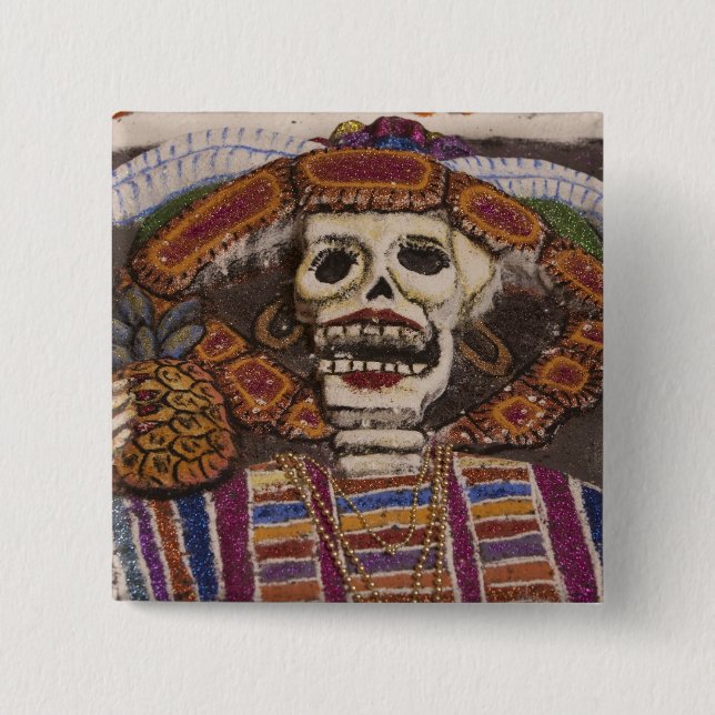 Mexiko, Oaxaca. Sandsandduk (tapete de arena) Knapp (Framsida)