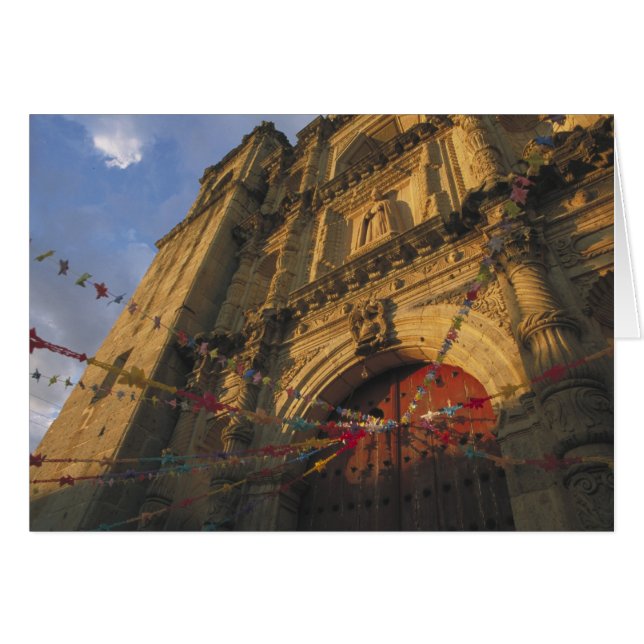 Mexiko, Oaxaca, Templo de San Felipe de Neri 2 Hälsningskort (Framsidan Horizontal)