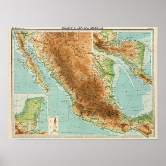 Mexiko och Centralamerika Poster (Framsidan)