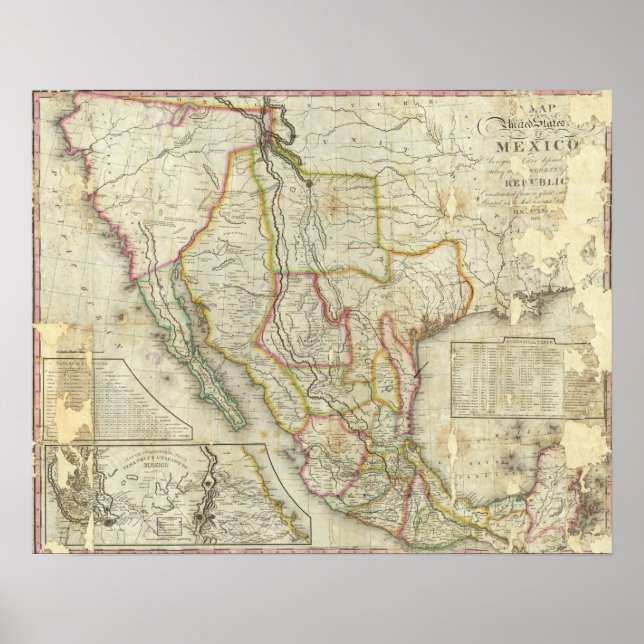 Mexiko och Förenade Stater 2 Poster (Framsidan)