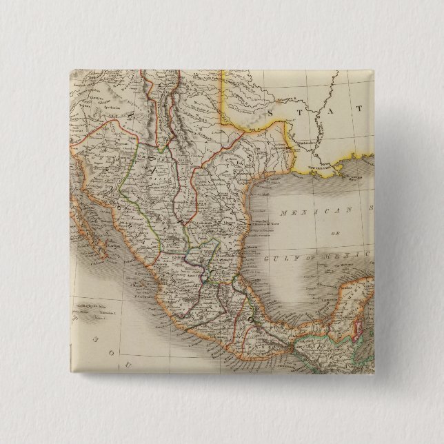 Mexiko och Guatemala 2 Knapp (Framsida)