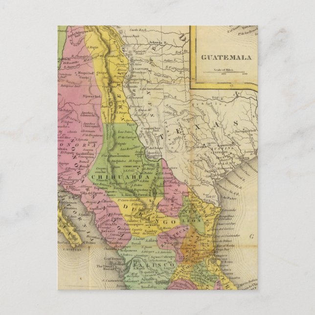 Mexiko och Guatemala 2 Vykort (Framsida)