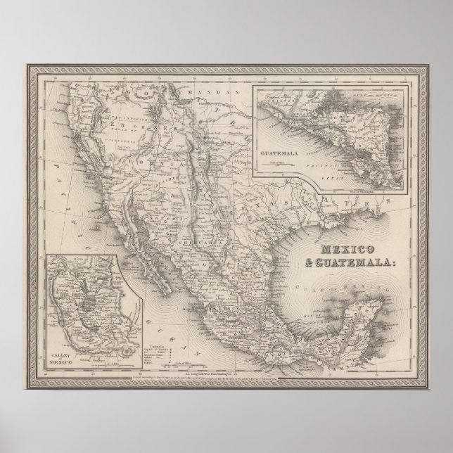 Mexiko och Guatemala Poster (Framsidan)