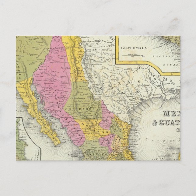 Mexiko och Guatemala Vykort (Framsida)