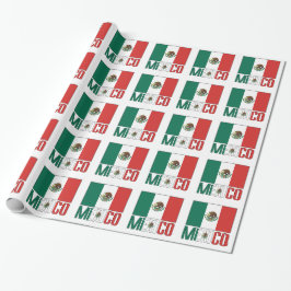 Mexiko och Mexikanska Flagga Gift Presentpapper