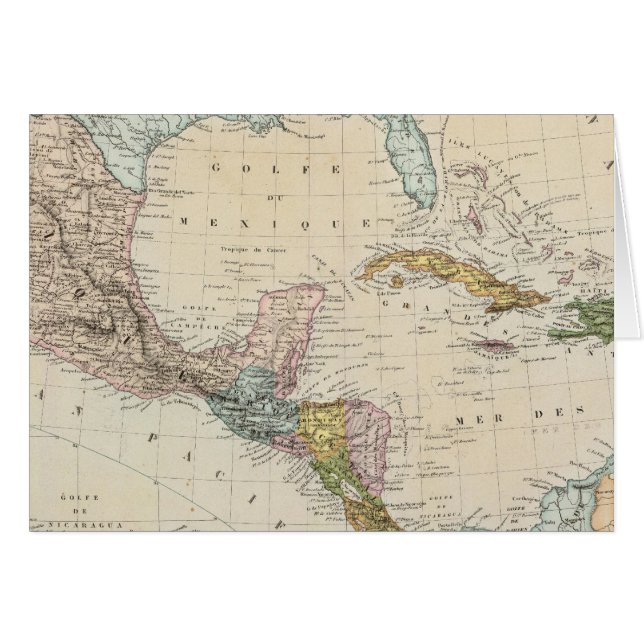 Mexiko, Panama, Centralamerika Hälsningskort (Framsidan Horizontal)