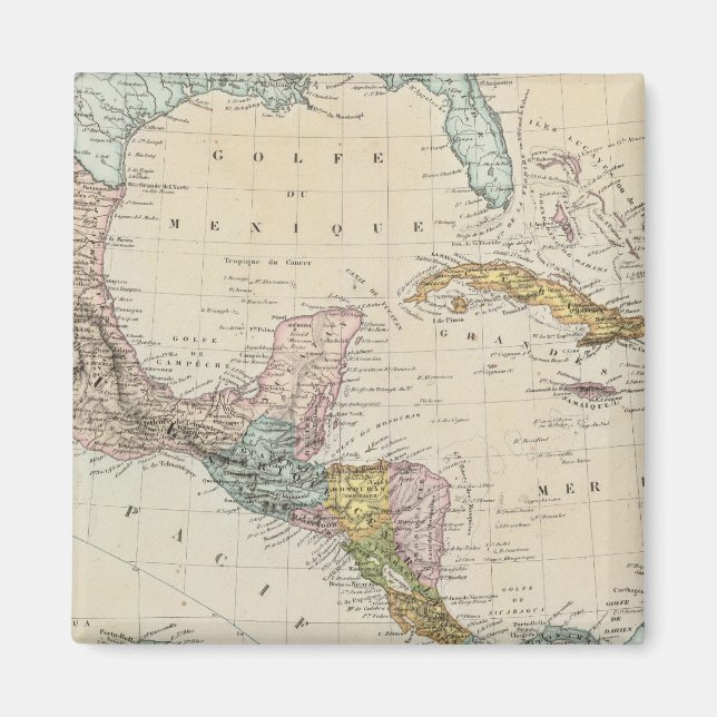 Mexiko, Panama, Centralamerika Magnet (Framsidan)