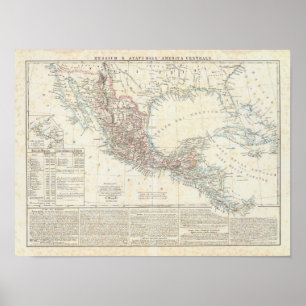 Mexiko, Panama, Centralamerika Poster