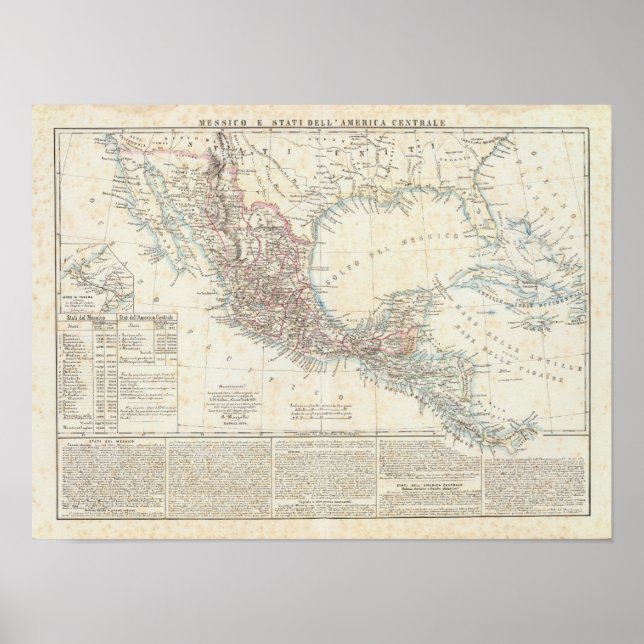 Mexiko, Panama, Centralamerika Poster (Framsidan)