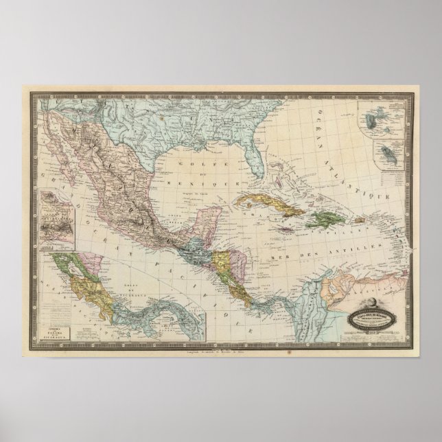 Mexiko, Panama, Centralamerika Poster (Framsidan)