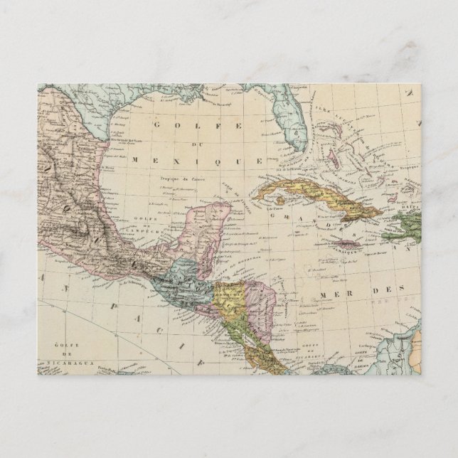 Mexiko, Panama, Centralamerika Vykort (Framsida)