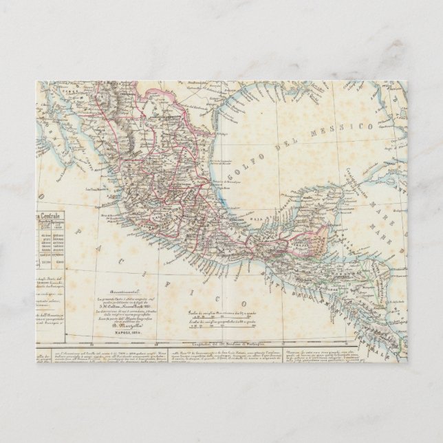 Mexiko, Panama, Centralamerika Vykort (Framsida)